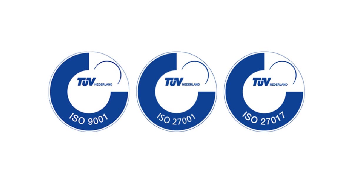 ICreative heeft ISO 9001, ISO 27001 en ISO 17017